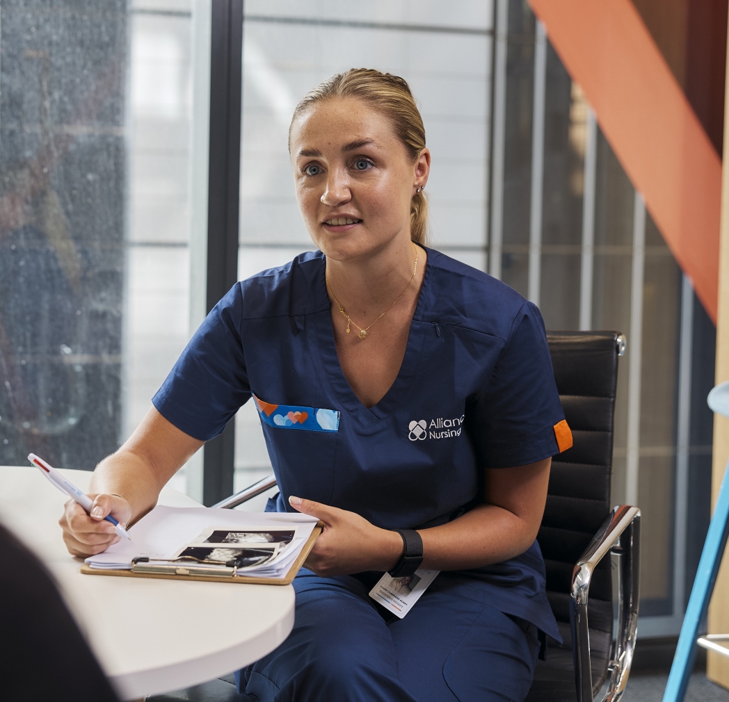 Nurse in a consultation